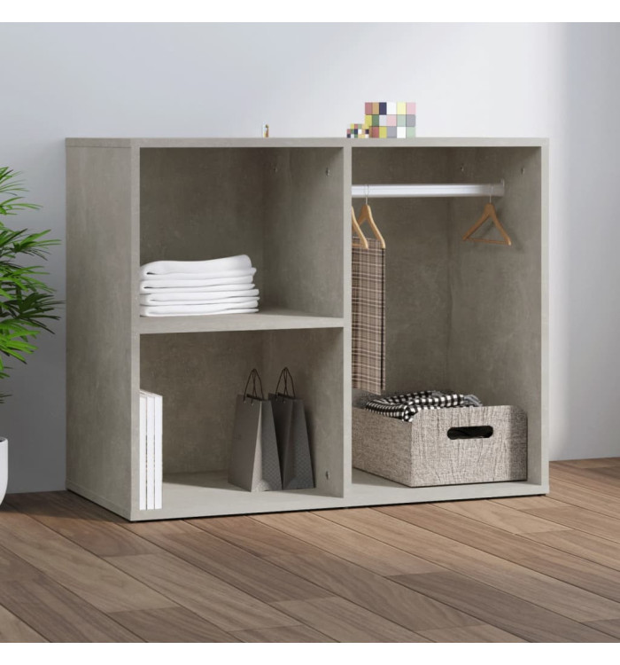 Armoire de dressing Gris béton 80x40x65 cm Bois d'ingénierie | Mobilier & Déco