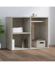 Armoire de dressing Gris béton 80x40x65 cm Bois d'ingénierie | Mobilier & Déco
