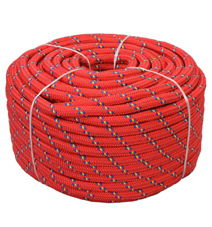 Corde de bateau Polypropylène 18 mm 50 m Rouge | Mobilier & Déco