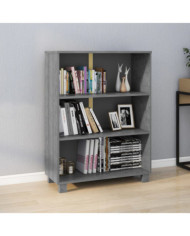 Bibliothèque HAMAR Gris foncé 85x35x112 cm Bois de pin massif | Mobilier & Déco