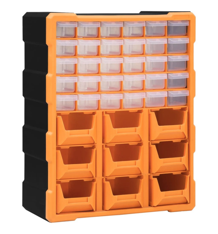 Organisateur multi-tiroirs avec 39 tiroirs 38x16x47 cm | Mobilier & Déco