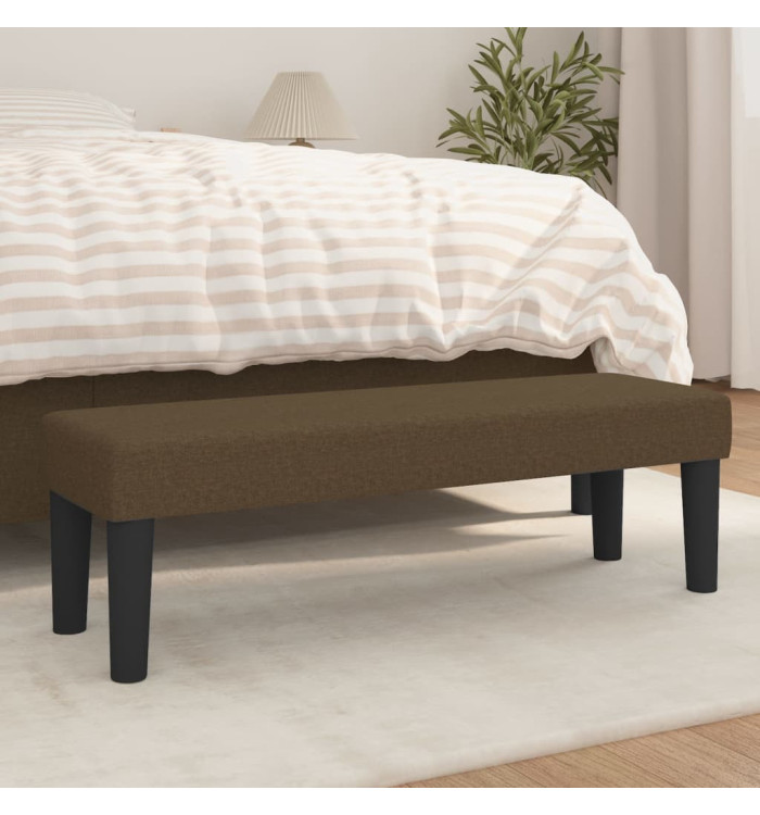 Banc Marron foncé 100x30x30 cm Tissu | Mobilier & Déco