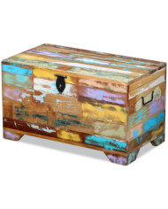 Coffre de rangement Bois de récupération massif | Mobilier & Déco