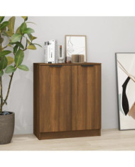 Buffet chêne marron 60x30x70 cm Bois d'ingénierie | Mobilier & Déco