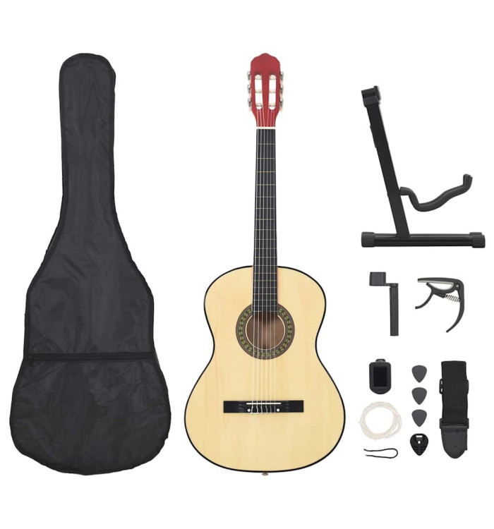 Ensemble de guitare classique pour débutants 12 pcs 4/4 39" | Mobilier & Déco