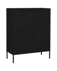 Armoire de rangement Noir 80x35x101,5 cm Acier | Mobilier & Déco