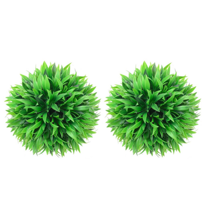 Boules de buis artificielles 2 pcs 20 cm | Mobilier & Déco