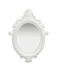 Miroir mural style château 56x76 cm Blanc | Mobilier & Déco
