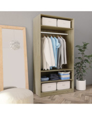 Garde-robe Chêne sonoma 100x50x200 cm Bois d'ingénierie | Mobilier & Déco