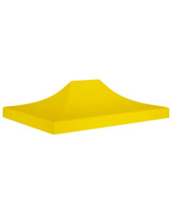 Toit de tente de réception 4,5x3 m Jaune 270 g/m² | Mobilier & Déco