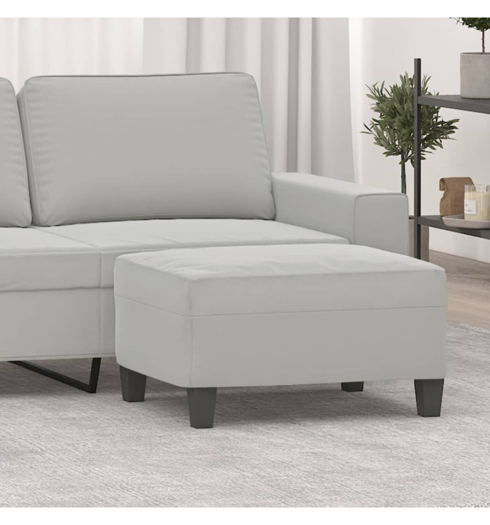 Repose-pied Gris clair 70x55x41 cm Tissu microfibre | Mobilier & Déco