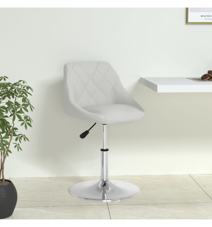 Chaise de salle à manger Blanc Similicuir | Mobilier & Déco
