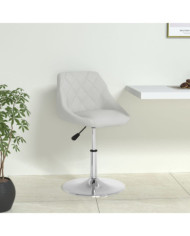 Chaise de salle à manger Blanc Similicuir | Mobilier & Déco