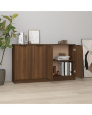 Buffets 2 pcs chêne marron 60x30x70 cm Bois d'ingénierie | Mobilier & Déco