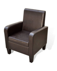 Fauteuil Marron Similicuir | Mobilier & Déco