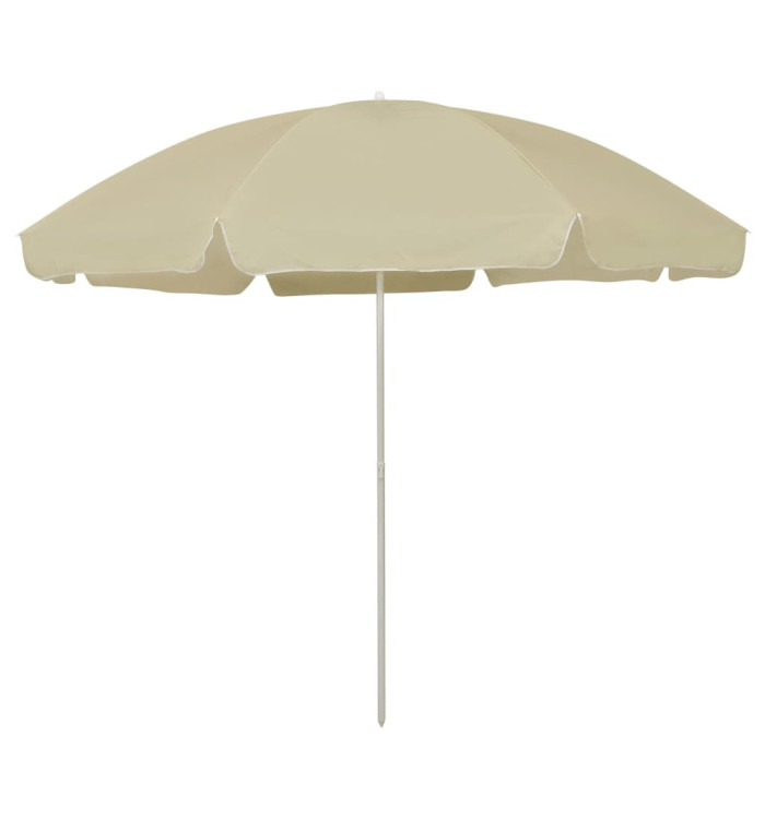 Parasol de plage jaune sable 300 cm | Mobilier & Déco