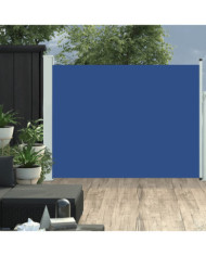 Auvent latéral rétractable de patio 140x500 cm Bleu | Mobilier & Déco