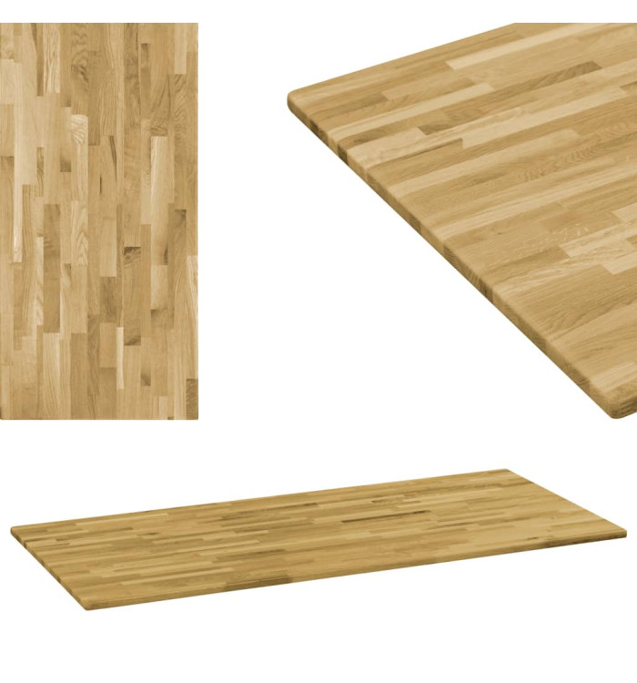 Dessus de table Bois de chêne Rectangulaire 23 mm 120x60 cm | Mobilier & Déco