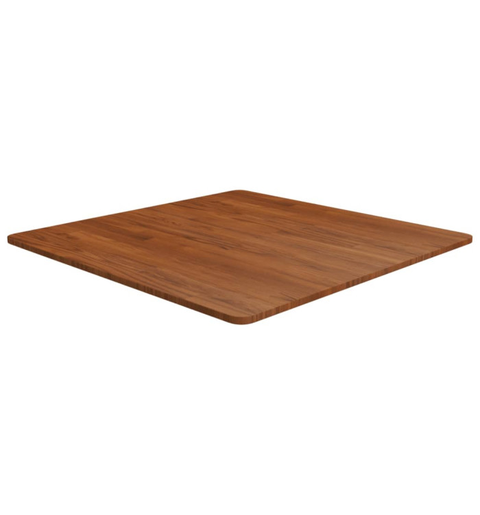 Dessus de table carré Marron foncé80x80x1,5cm Bois chêne traité | Mobilier & Déco