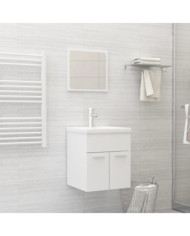 Ensemble de meubles de salle de bain Blanc Aggloméré | Mobilier & Déco