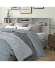 Armoire de tête de lit Gris béton 220x19x103,5 cm | Mobilier & Déco