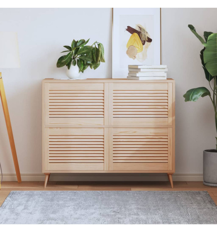 Portes d'armoire à persiennes 4 pcs 39,5x59,4 cm pin massif | Mobilier & Déco