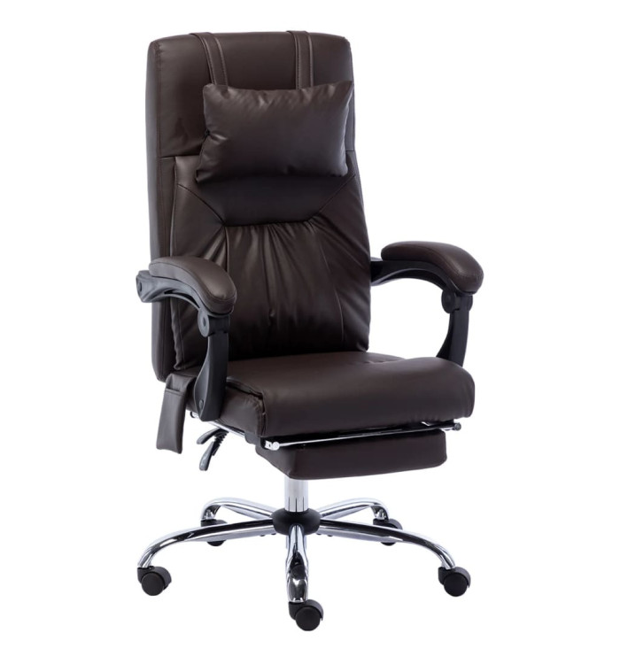 Chaise de bureau de massage Marron Similicuir | Mobilier & Déco