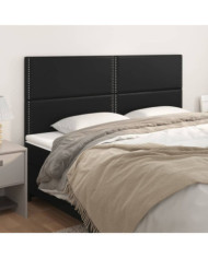 Têtes de lit 4 pcs Noir 80x5x78/88 cm Similicuir | Mobilier & Déco