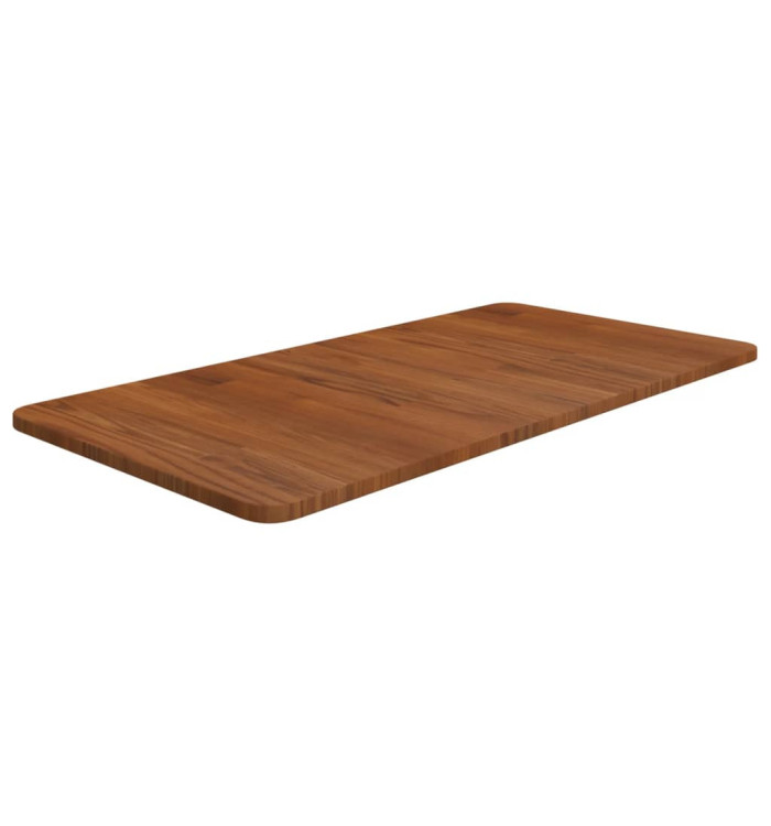 Comptoir de salle de bain Marron foncé 80x40x1,5 cm Bois traité | Mobilier & Déco