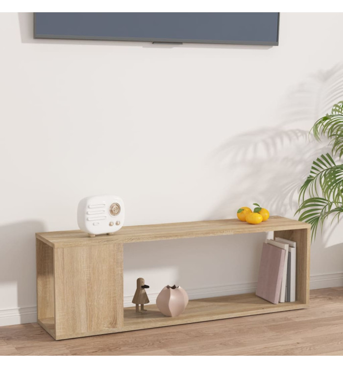 Meuble TV Chêne sonoma 100x24x32 cm Bois d'ingénierie | Mobilier & Déco