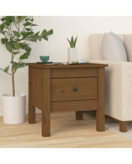 Table d'appoint Marron miel 40x40x39 cm Bois massif de pin | Mobilier & Déco