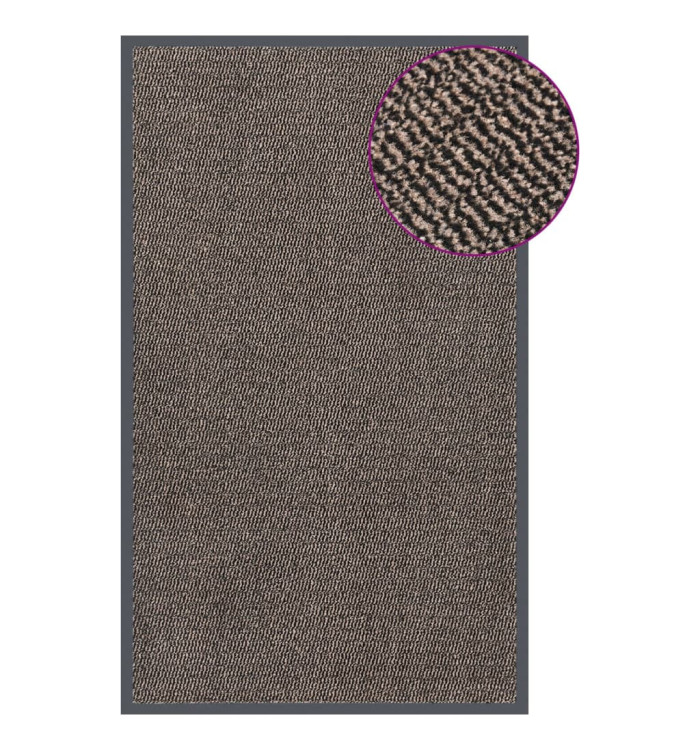 Paillasson touffeté 90x150 cm Marron foncé | Mobilier & Déco