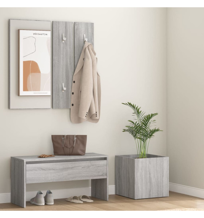 Ensemble de meubles de couloir Sonoma gris Bois d'ingénierie | Mobilier & Déco