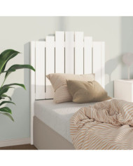 Tête de lit Blanc 81x4x110 cm Bois massif de pin | Mobilier & Déco