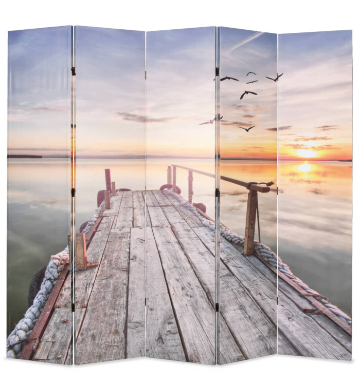 Cloison de séparation pliable 200 x 170 cm Lac | Mobilier & Déco