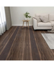 Dalles de plancher autoadhésives 55pcs PVC 5,11 m² marron foncé | Mobilier & Déco
