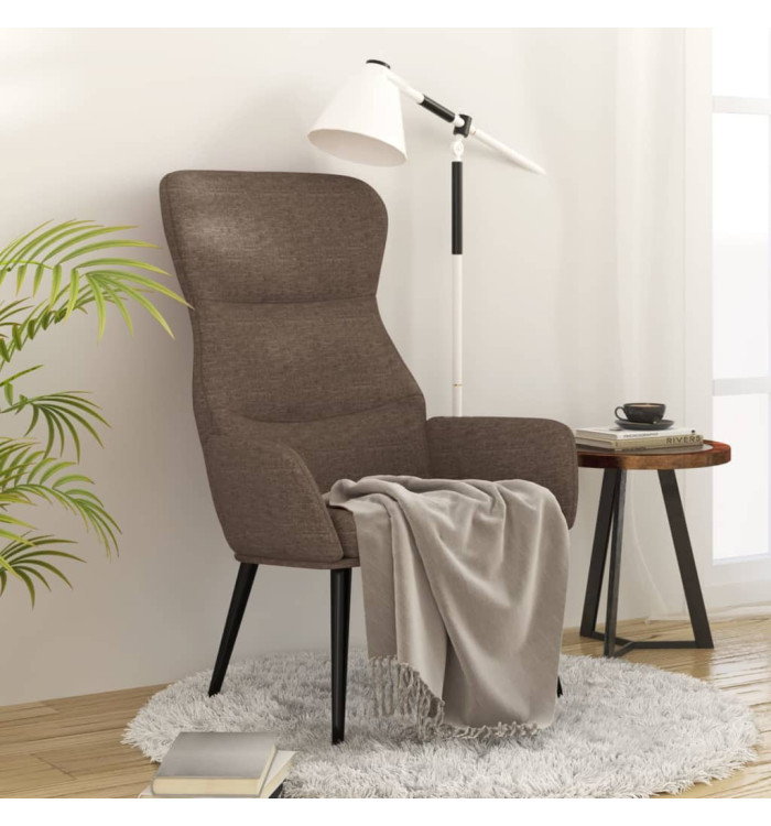 Chaise de relaxation Taupe Tissu | Mobilier & Déco