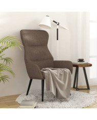 Chaise de relaxation Taupe Tissu | Mobilier & Déco
