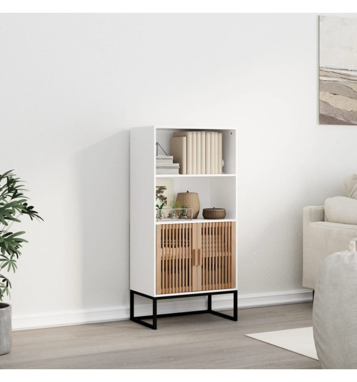 Buffet blanc 60x35x125 cm bois d'ingénierie | Mobilier & Déco