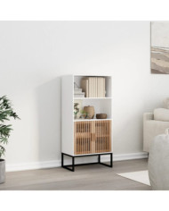 Buffet blanc 60x35x125 cm bois d'ingénierie | Mobilier & Déco