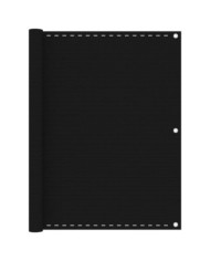 Écran de balcon Noir 120x400 cm PEHD | Mobilier & Déco