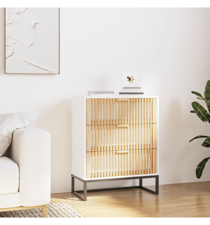 Buffet blanc 60x30x75 cm bois d'ingénierie | Mobilier & Déco