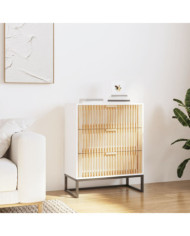 Buffet blanc 60x30x75 cm bois d'ingénierie | Mobilier & Déco