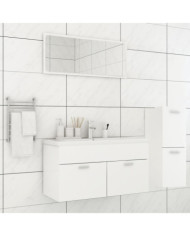 Ensemble de meubles de salle de bain Blanc Bois d'ingénierie | Mobilier & Déco