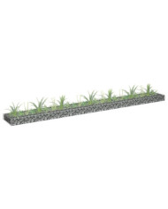 Lit surélevé à gabion Acier galvanisé 270x30x10 cm | Mobilier & Déco