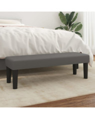 Banc Gris 100x30x30 cm Similicuir | Mobilier & Déco