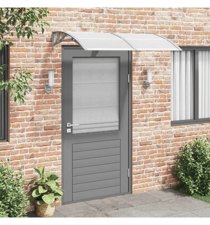 Auvent de porte Gris 150x75 cm Polycarbonate | Mobilier & Déco