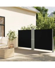 Auvent latéral rétractable Noir 140x1200 cm | Mobilier & Déco
