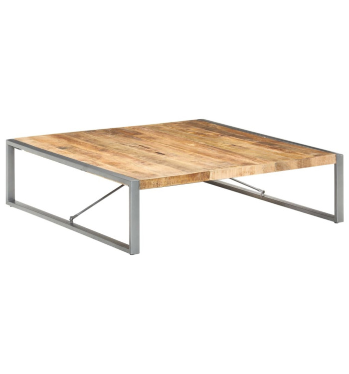 Table basse 140x140x40 cm Bois de manguier brut | Mobilier & Déco