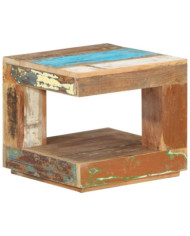 Table basse 45x45x40 cm Bois de récupération massif | Mobilier & Déco